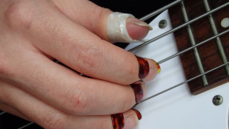 thumbpick bass fingerpicks close up